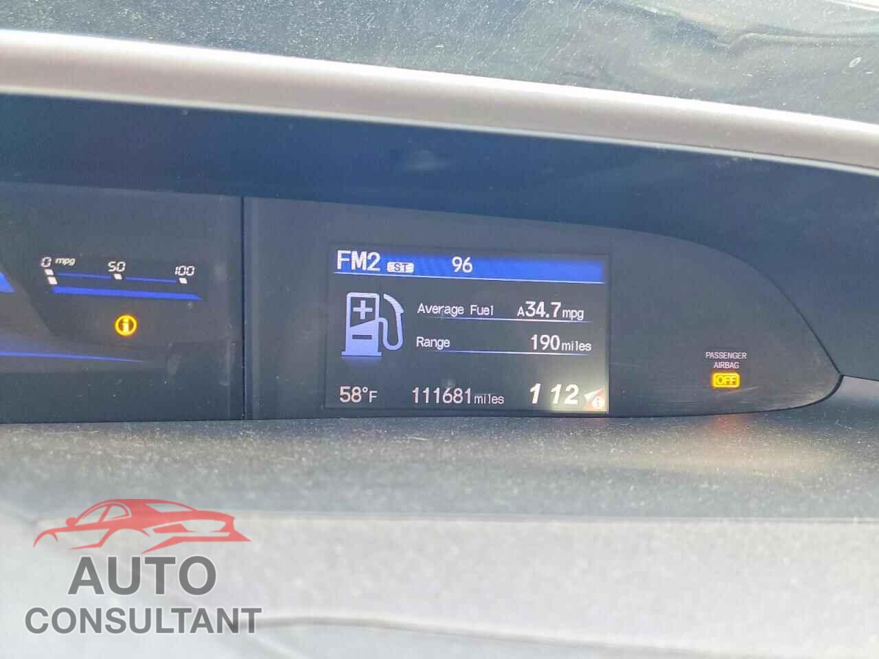 HONDA CIVIC 2012 - JHMFB4F20CS008000