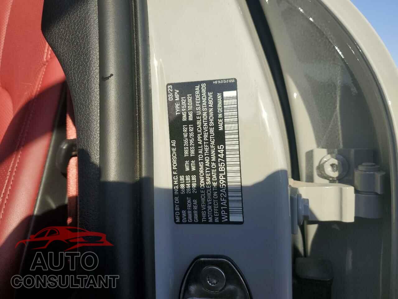 PORSCHE MACAN 2023 - WP1AF2A59PLB57445