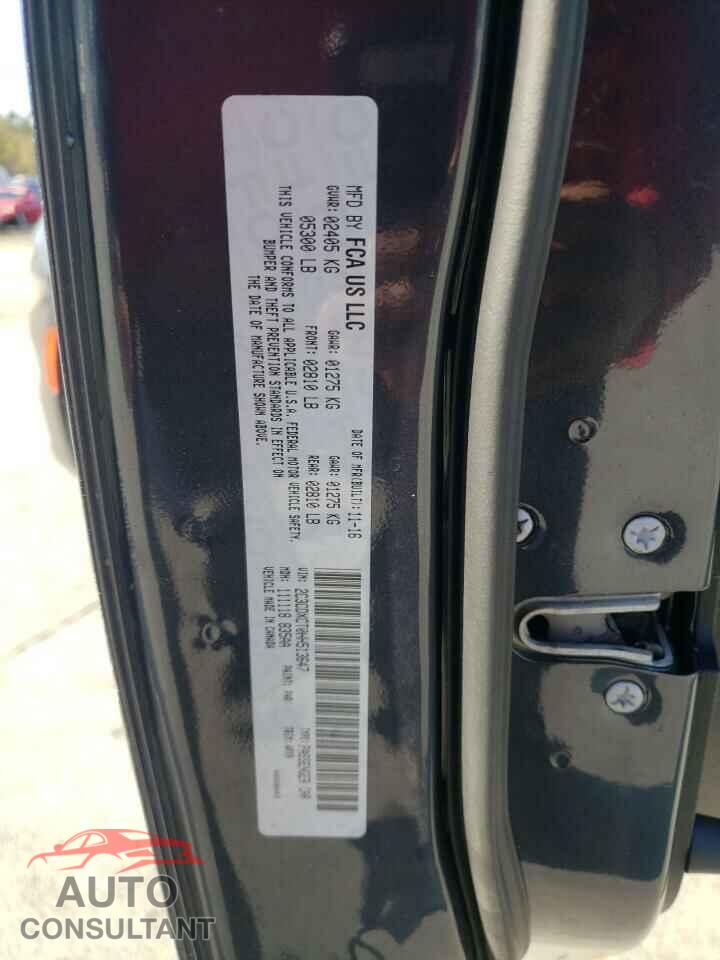 DODGE CHARGER 2017 - 2C3CDXCT0HH513647