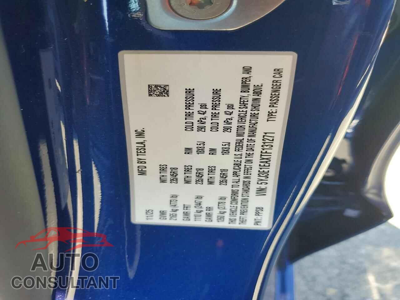 TESLA MODEL 3 2026 - 5YJ3E1EAXTF131271