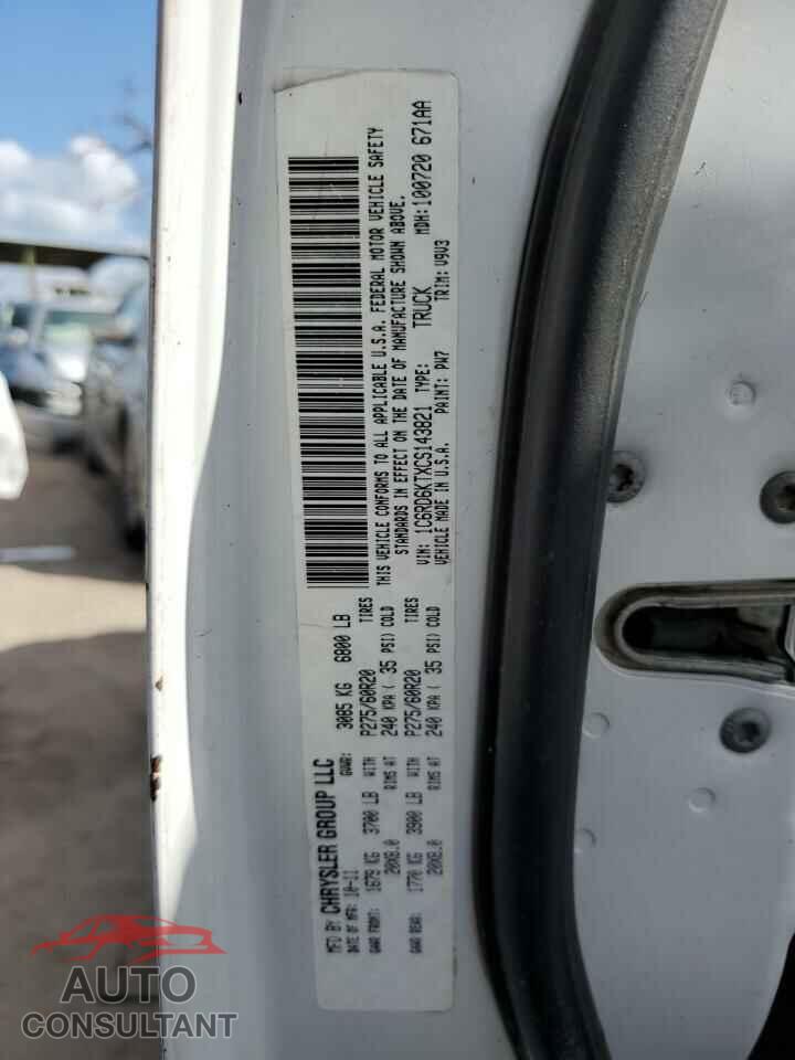 DODGE RAM 1500 2012 - 1C6RD6KTXCS143821