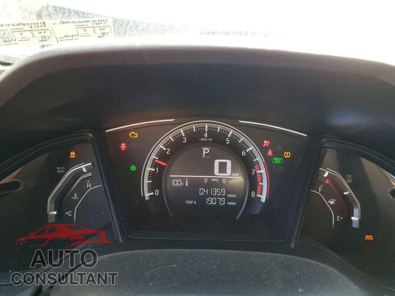 HONDA CIVIC 2017 - 19XFC2F55HE224819