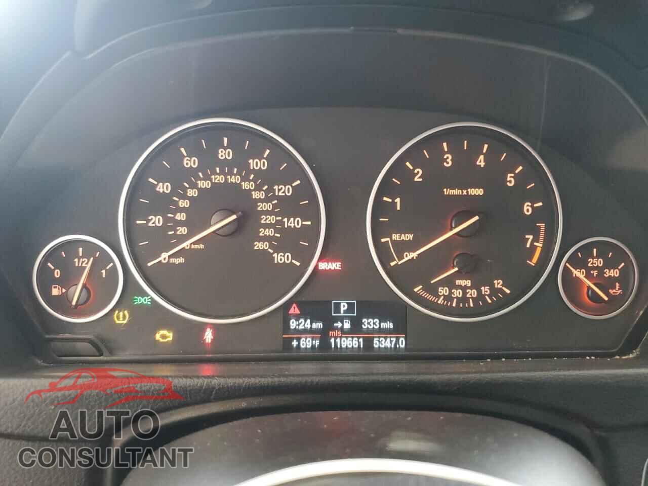 BMW 3 SERIES 2013 - WBA3B3C5XDF542478