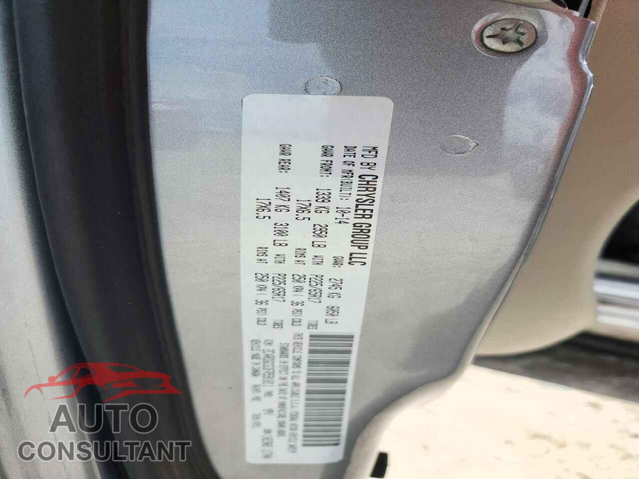 DODGE CARAVAN 2015 - 2C4RDGCG3FR591811