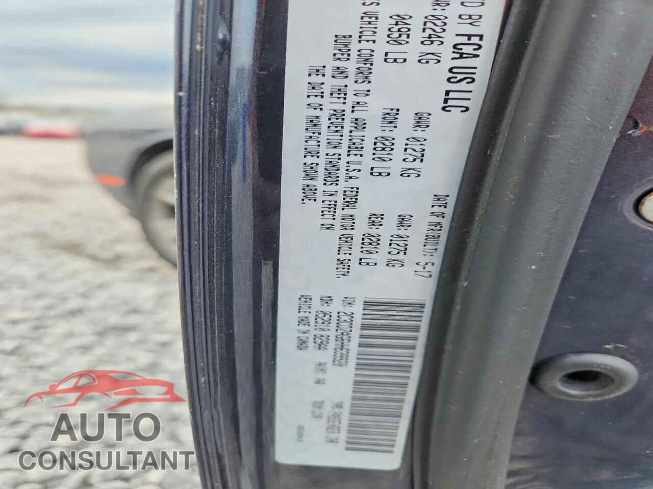 DODGE CHALLENGER 2017 - 2C3CDZAG6HH639920