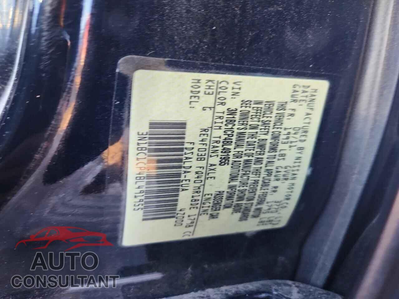 NISSAN VERSA 2011 - 3N1BC1CP4BL491955