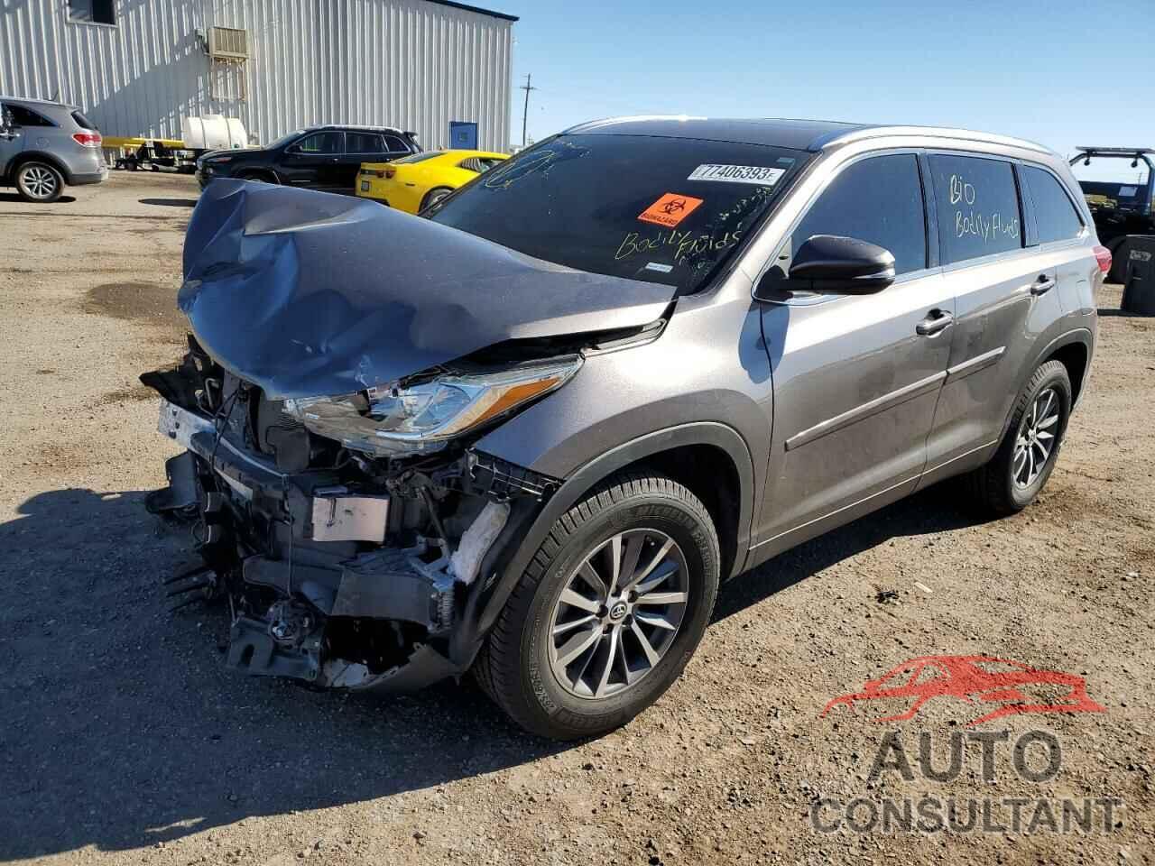 TOYOTA HIGHLANDER 2019 - 5TDKZRFH3KS364347