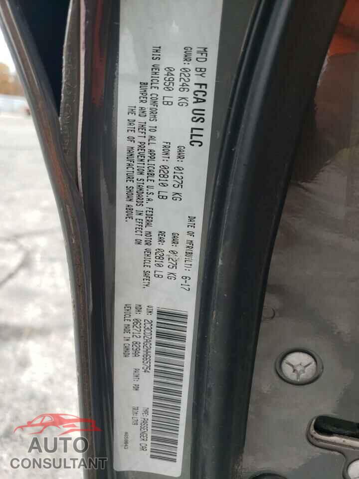 DODGE CHALLENGER 2017 - 2C3CDZAG2HH665754