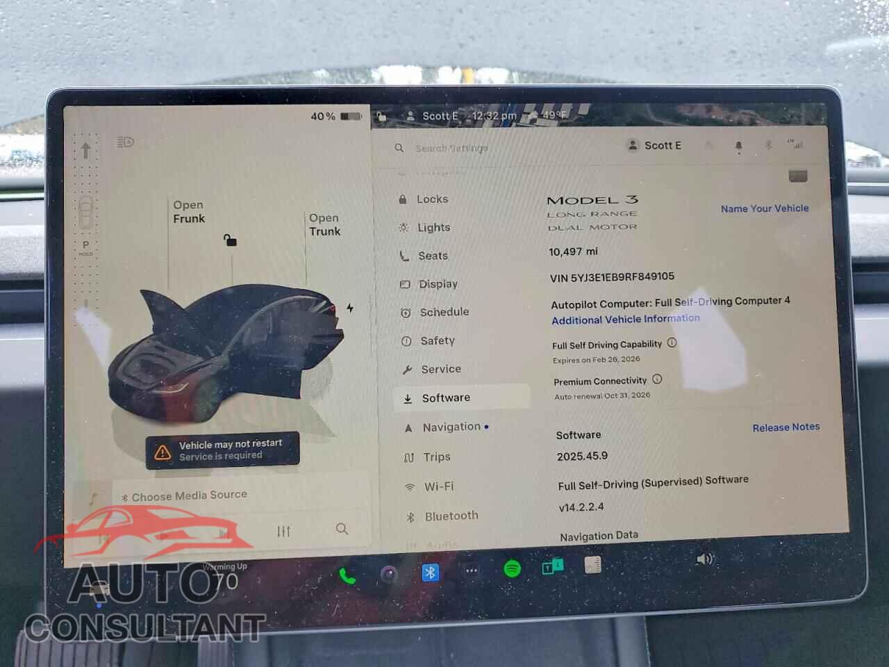 TESLA MODEL 3 2024 - 5YJ3E1EB9RF849105