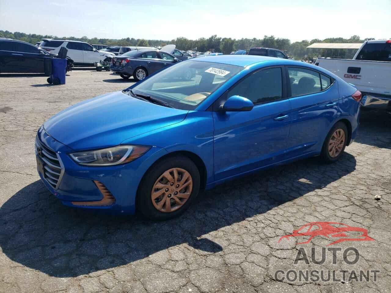 HYUNDAI ELANTRA 2018 - KMHD74LF5JU453556