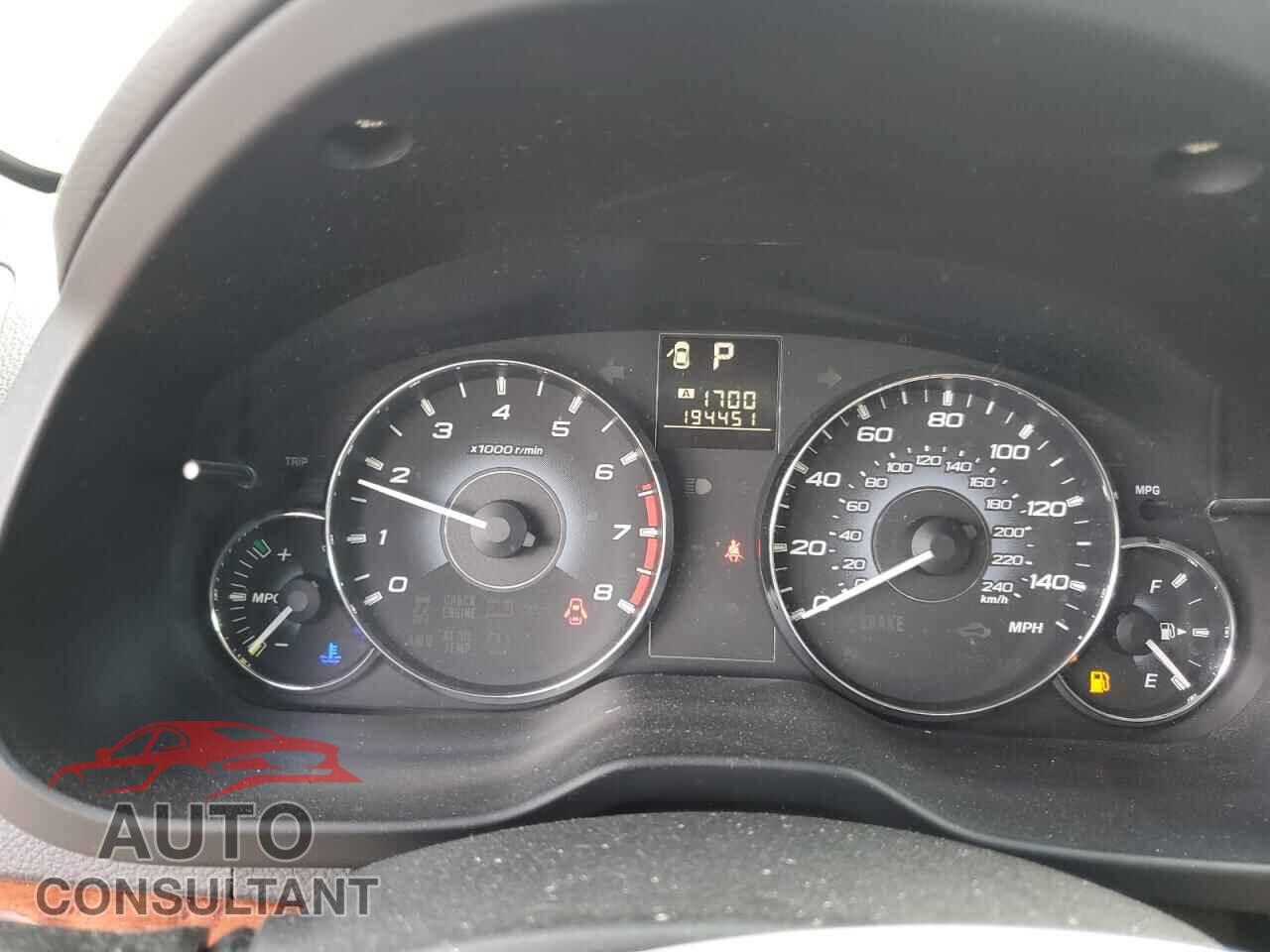 SUBARU OUTBACK 2010 - 4S4BRBLC5A3350834