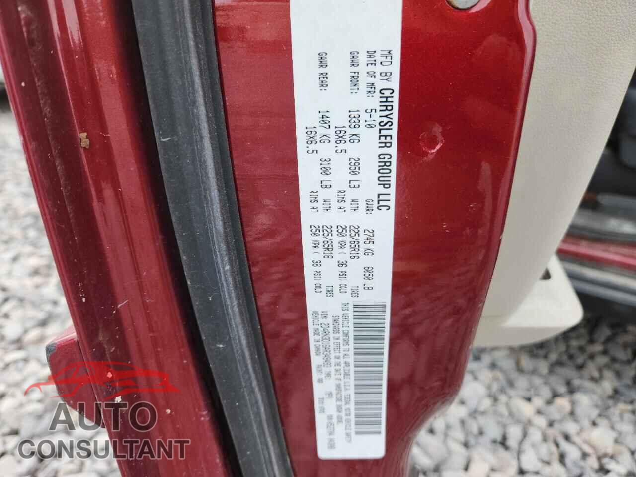 DODGE CARAVAN 2010 - 2D4RN3D16AR349493