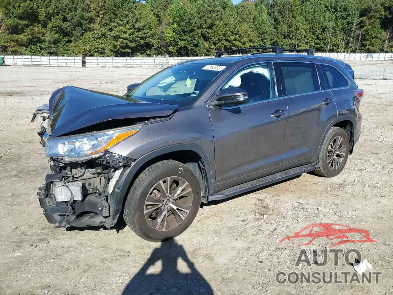 TOYOTA HIGHLANDER 2016 - 5TDJKRFH7GS232750