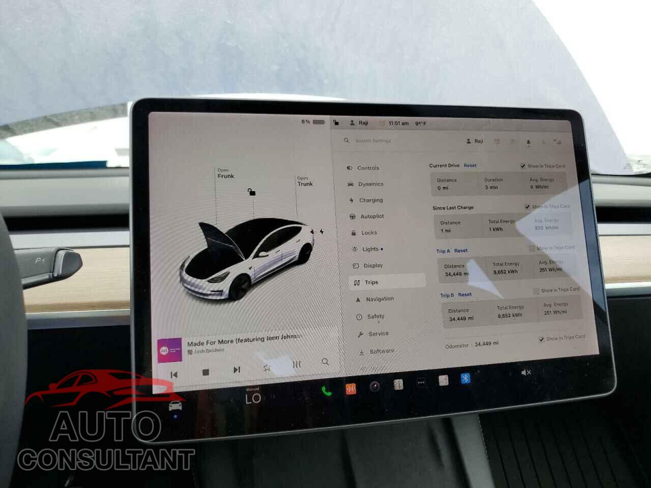 TESLA MODEL 3 2021 - 5YJ3E1EA9MF092173