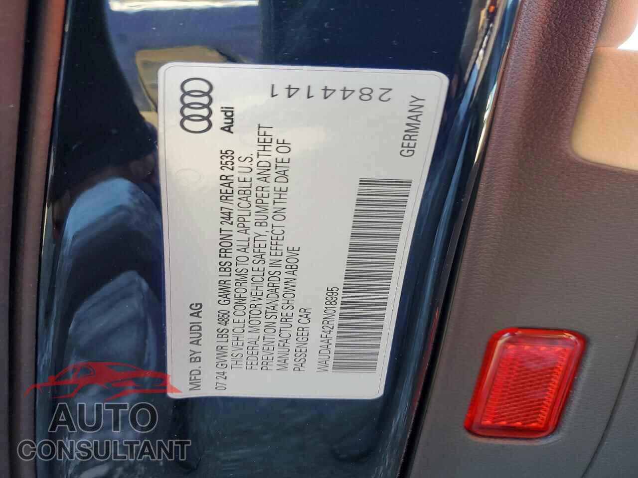AUDI A4 2024 - WAUDAAF42RN018995