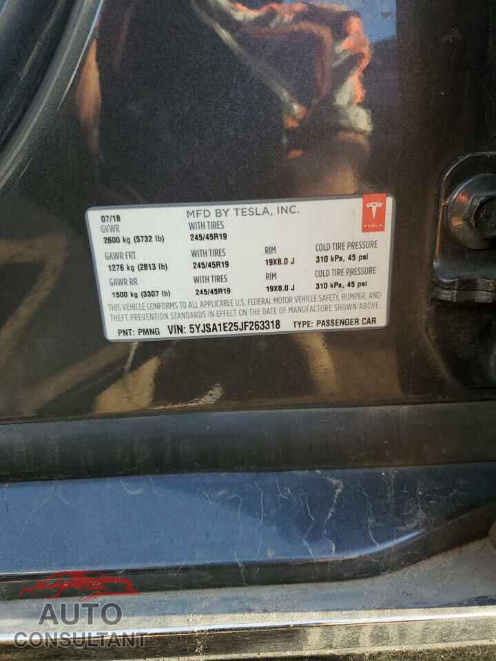 TESLA MODEL S 2018 - 5YJSA1E25JF263318