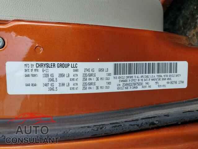 DODGE CARAVAN 2011 - 2D4RN5DG7BR756501