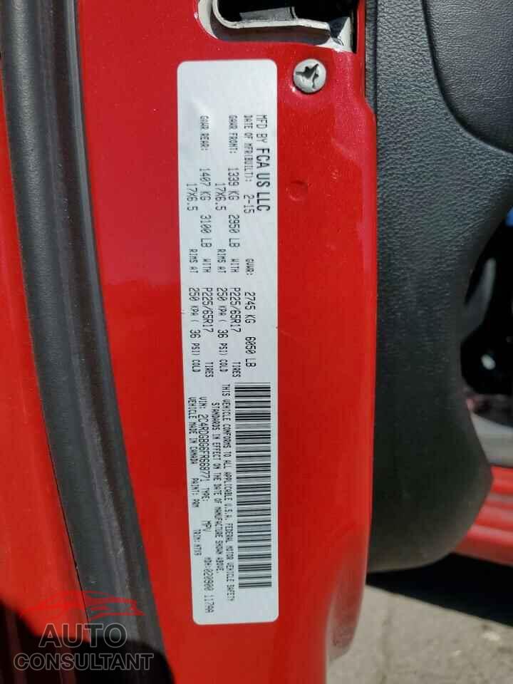 DODGE CARAVAN 2015 - 2C4RDGBG6FR668771