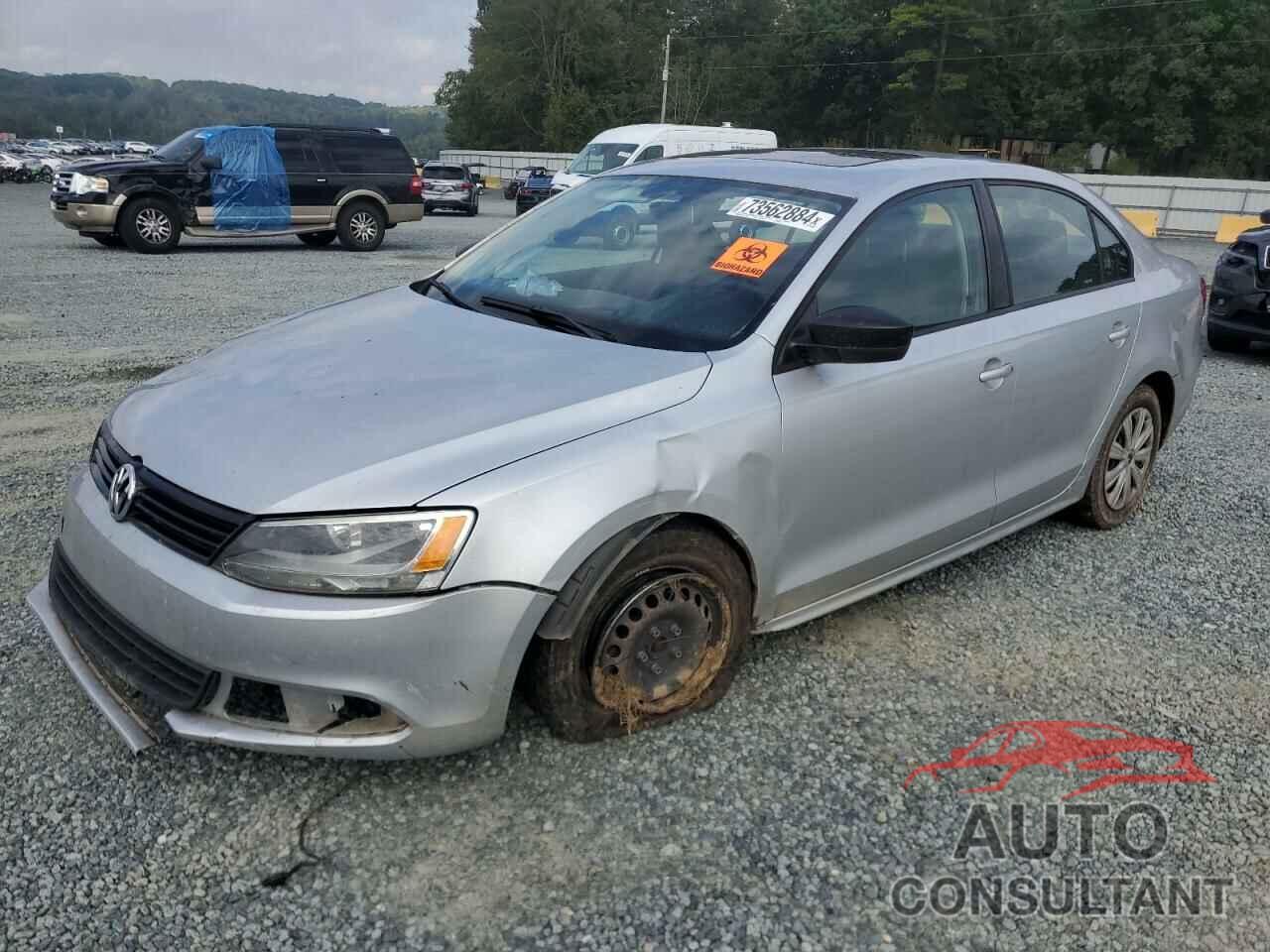 VOLKSWAGEN JETTA 2012 - 3VW1K7AJ1CM380009