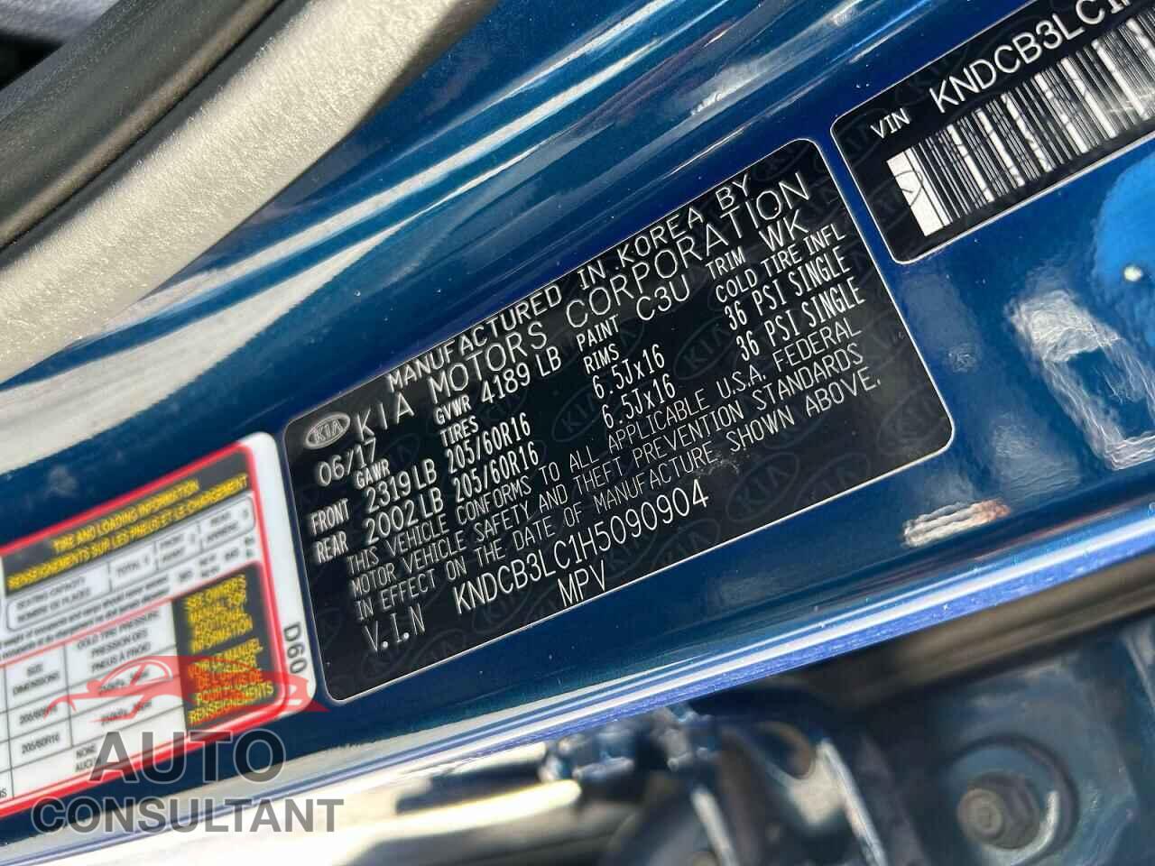 KIA NIRO 2017 - KNDCB3LC1H5090904