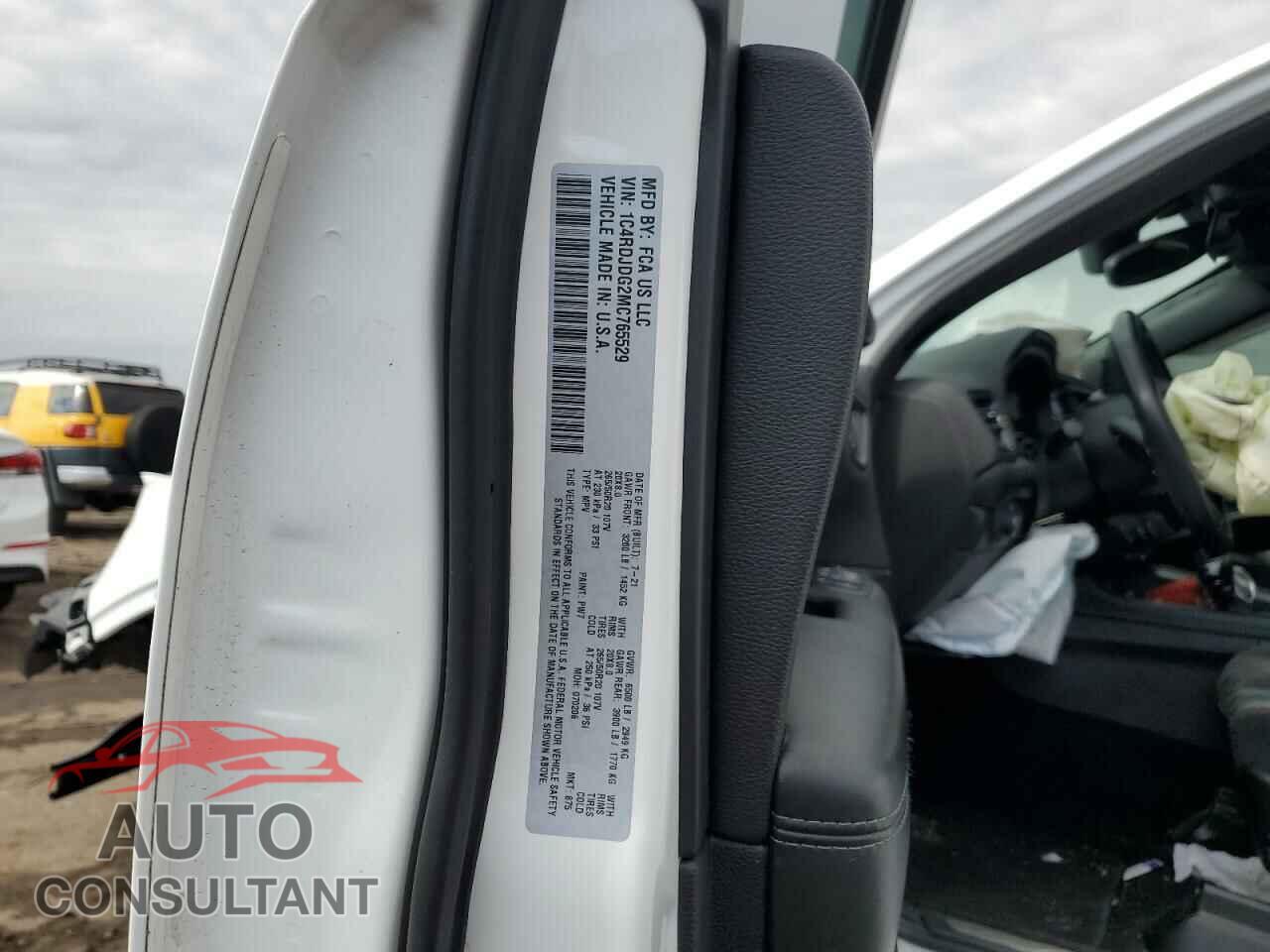 DODGE DURANGO 2021 - 1C4RDJDG2MC765529