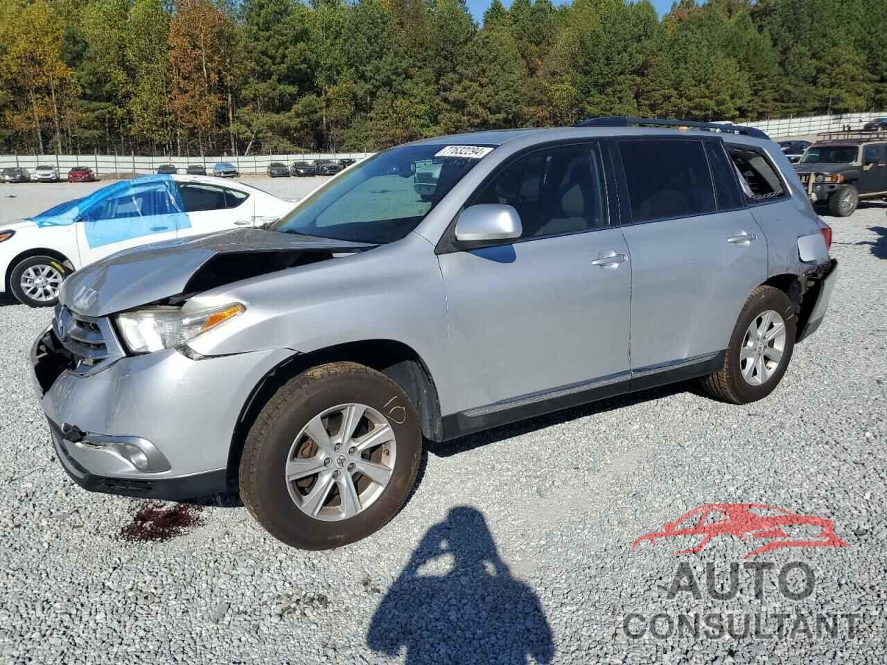 TOYOTA HIGHLANDER 2012 - 5TDBK3EH3CS124896