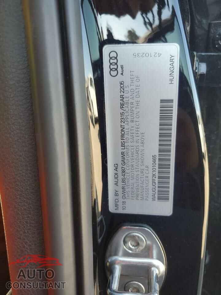 AUDI A3 2019 - WAUGUGFF2K1010465
