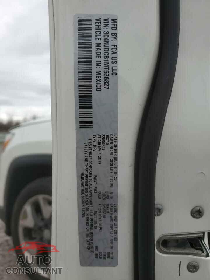 JEEP COMPASS 2021 - 3C4NJDCB1MT536827