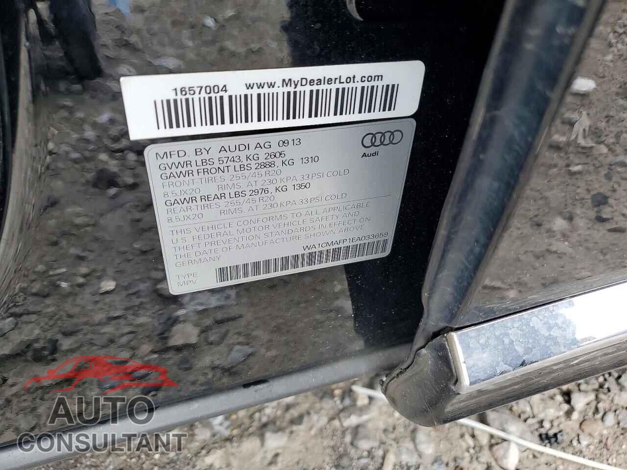 AUDI Q5 2014 - WA1CMAFP1EA033659