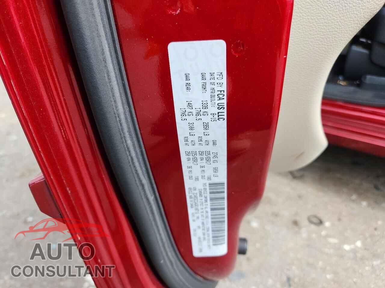 DODGE CARAVAN 2016 - 2C4RDGCG4GR108716