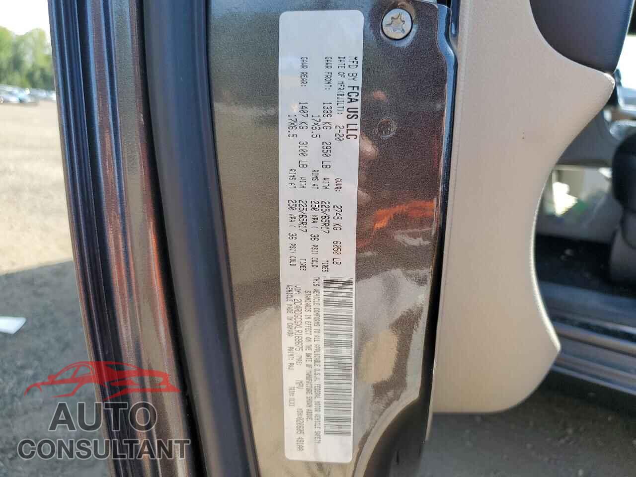 DODGE CARAVAN 2020 - 2C4RDGCGXLR169675