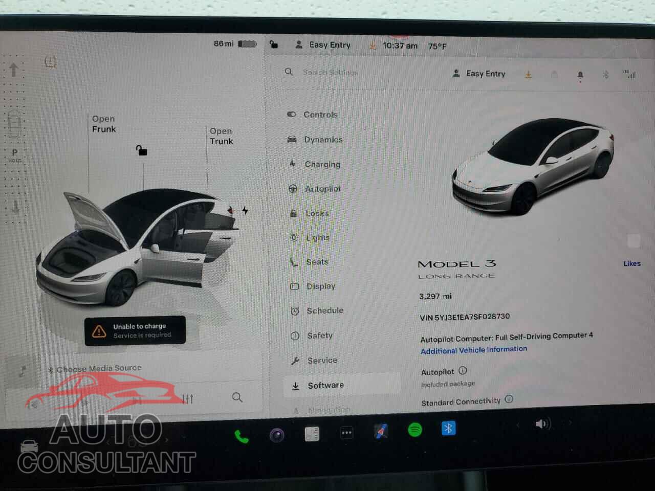 TESLA MODEL 3 2025 - 5YJ3E1EA7SF028730