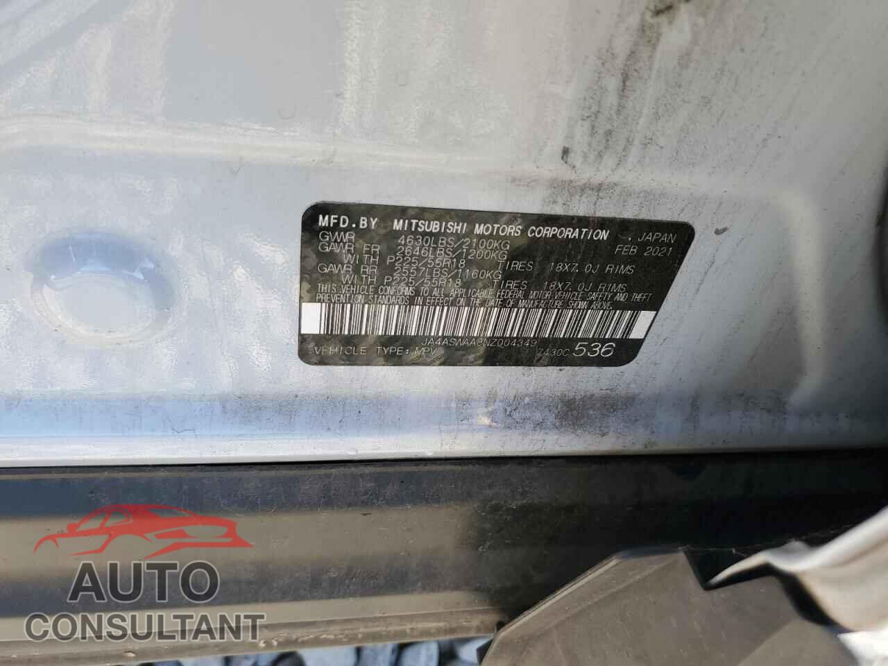 MITSUBISHI ECLIPSE 2022 - JA4ASWAA8NZ004349