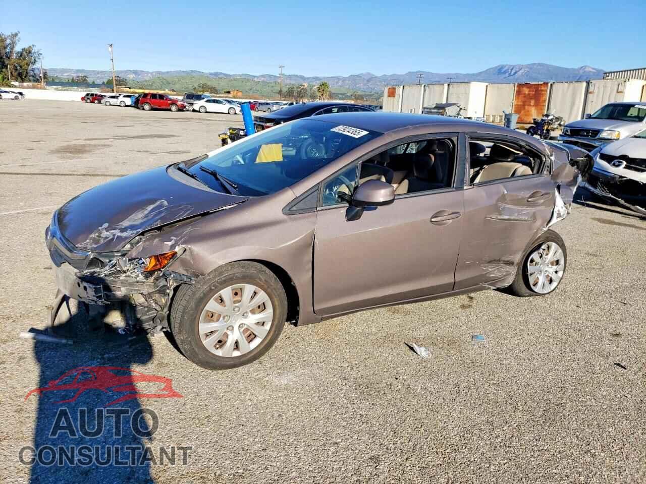 HONDA CIVIC 2012 - 2HGFB2F53CH592241