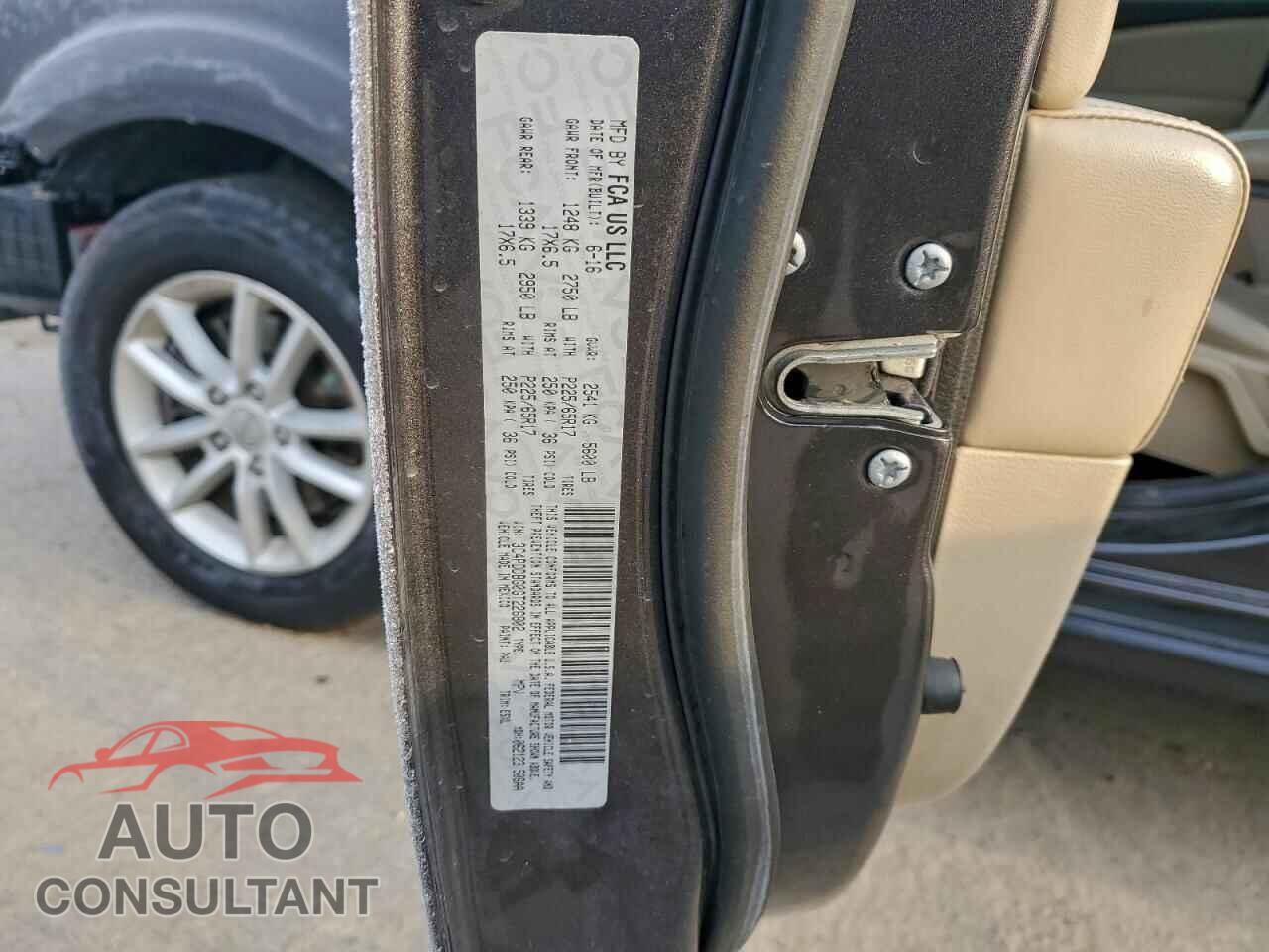 DODGE JOURNEY 2016 - 3C4PDDBG0GT226802
