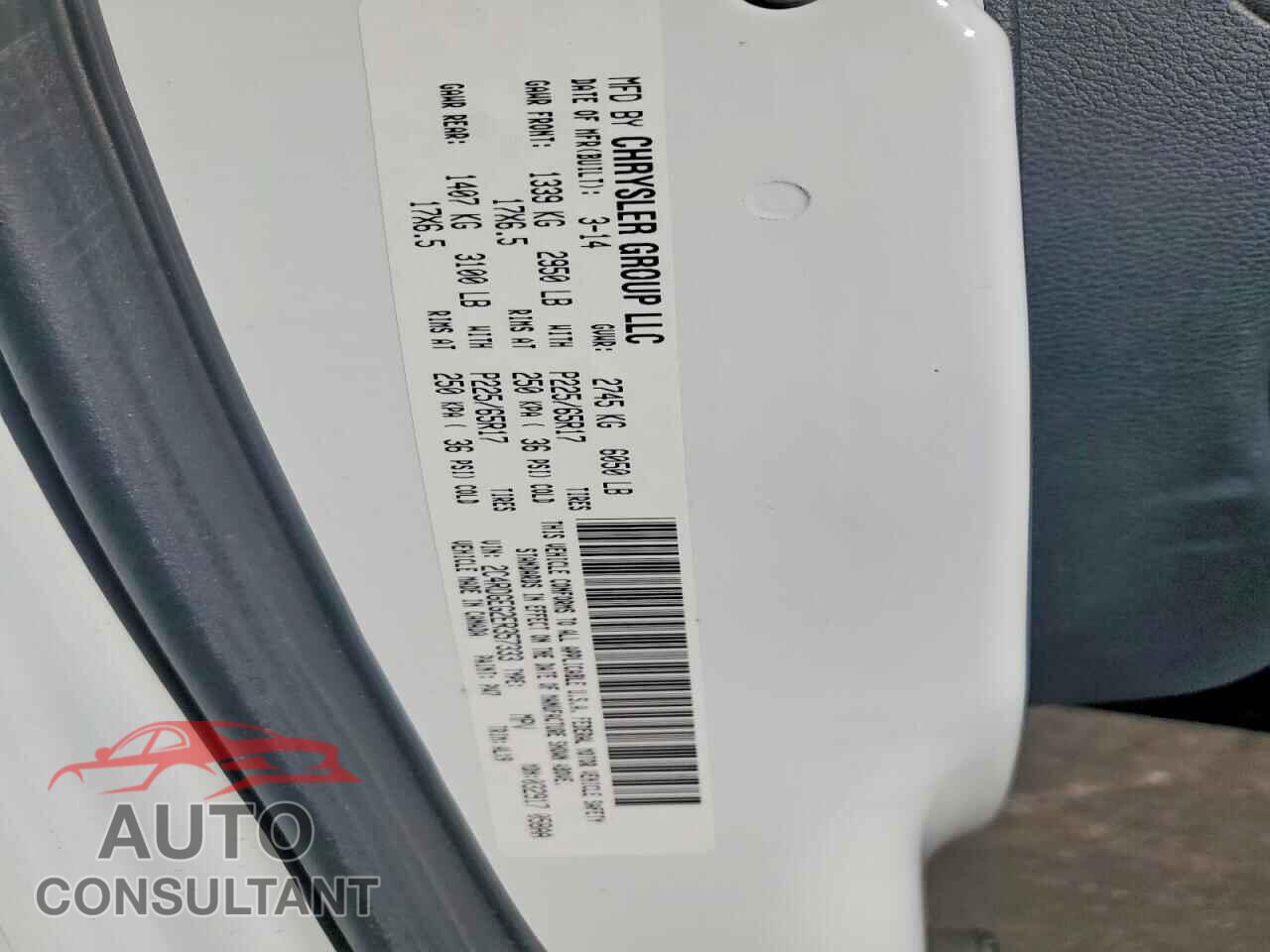 DODGE CARAVAN 2014 - 2C4RDGEG2ER357333