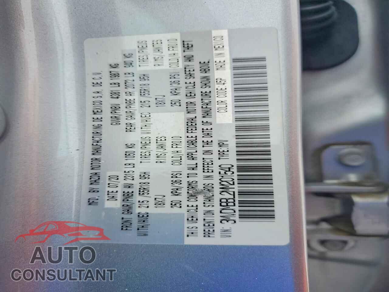 MAZDA CX30 2021 - 3MVDMBBL2MM201540