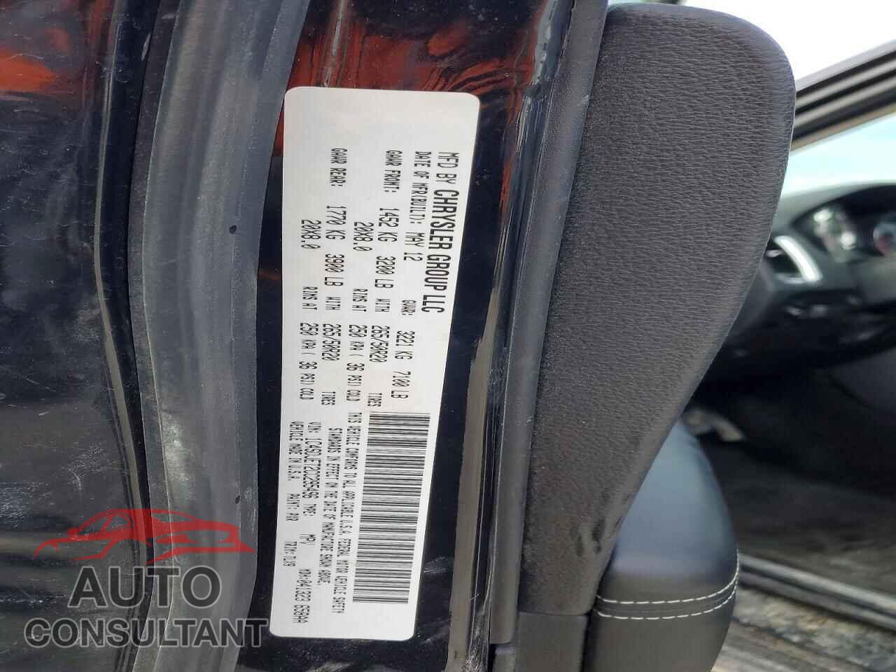 DODGE DURANGO 2012 - 1C4SDJET2CC295496