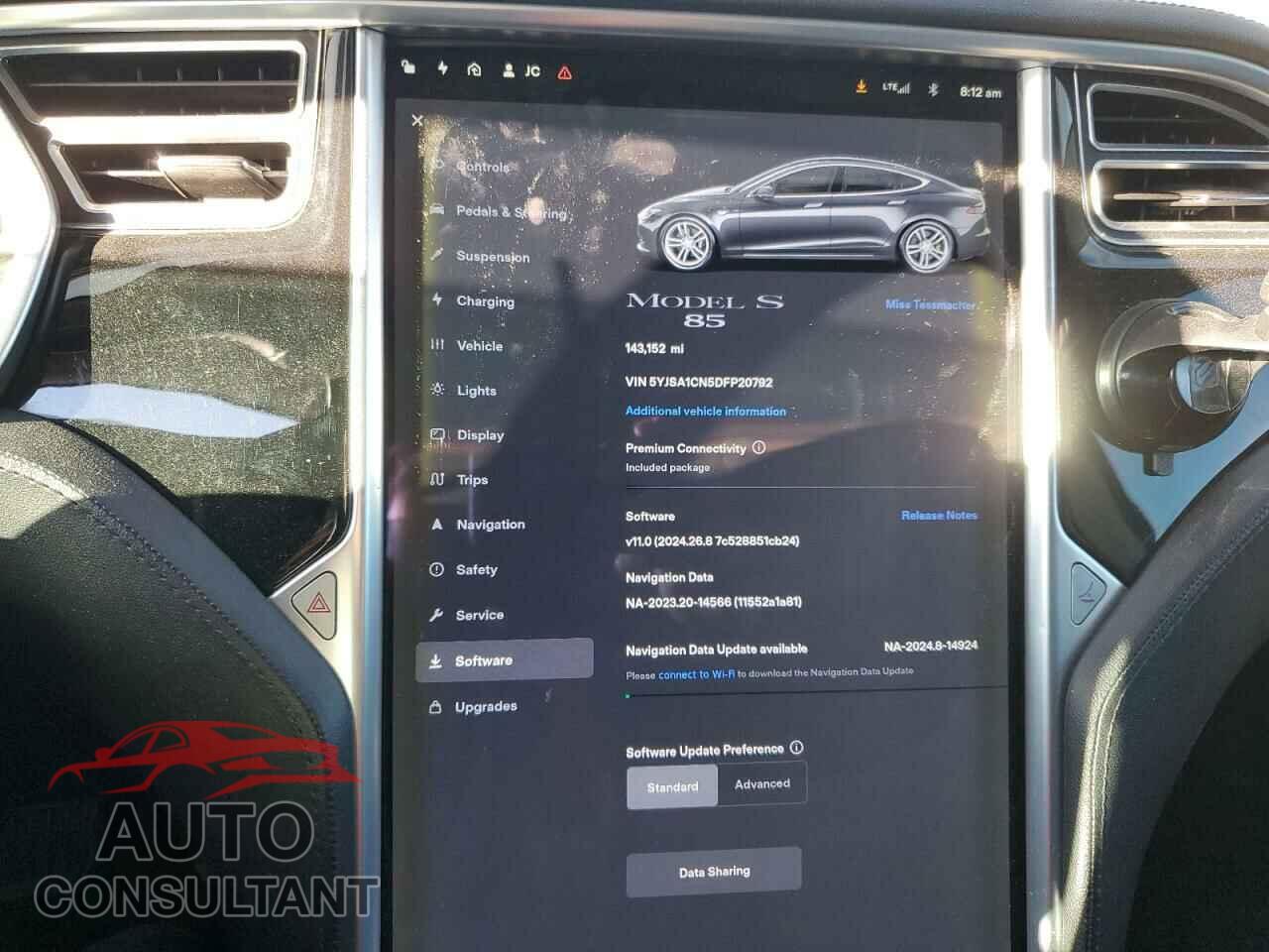 TESLA MODEL S 2013 - 5YJSA1CN5DFP20792