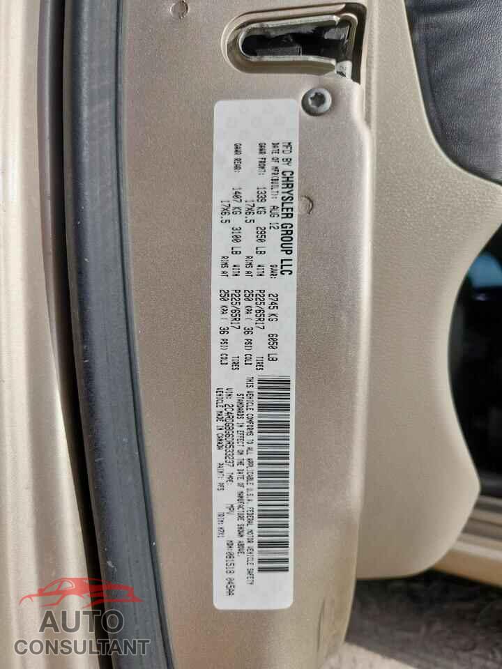 DODGE CARAVAN 2013 - 2C4RDGBG6DR533237