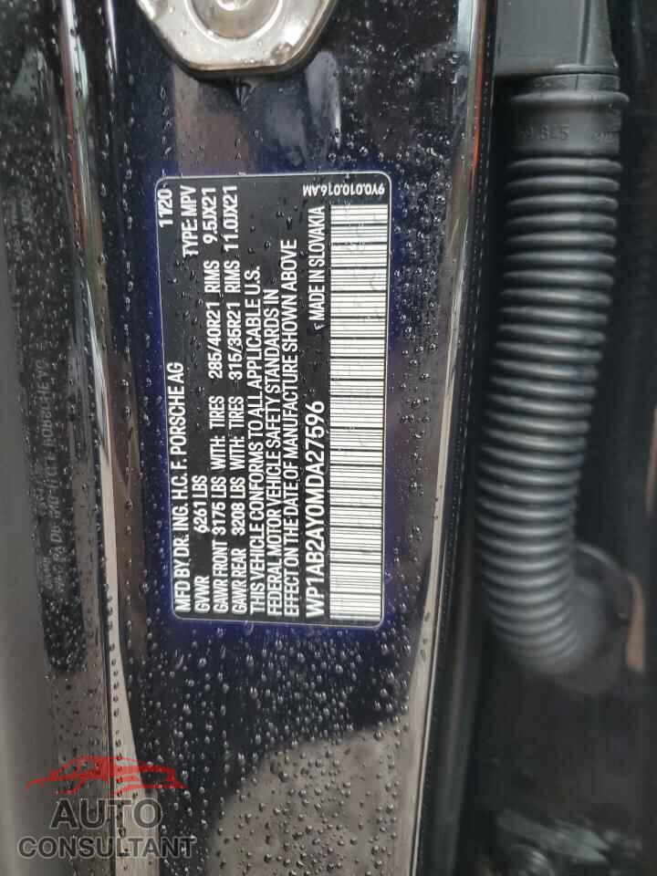 PORSCHE CAYENNE 2021 - WP1AB2AY0MDA27596