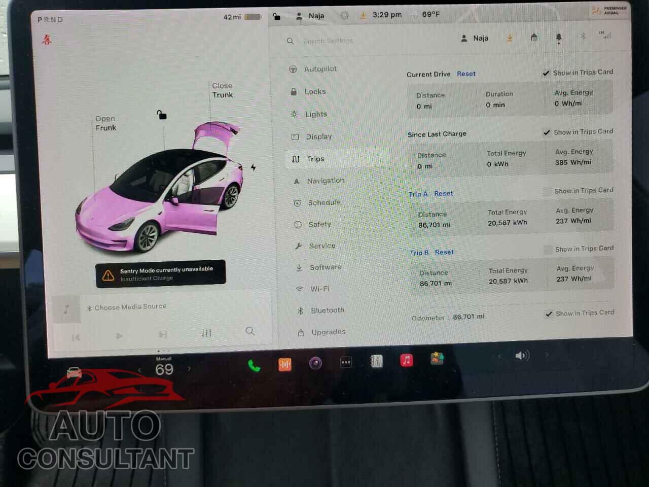 TESLA MODEL 3 2021 - 5YJ3E1EA2MF853870
