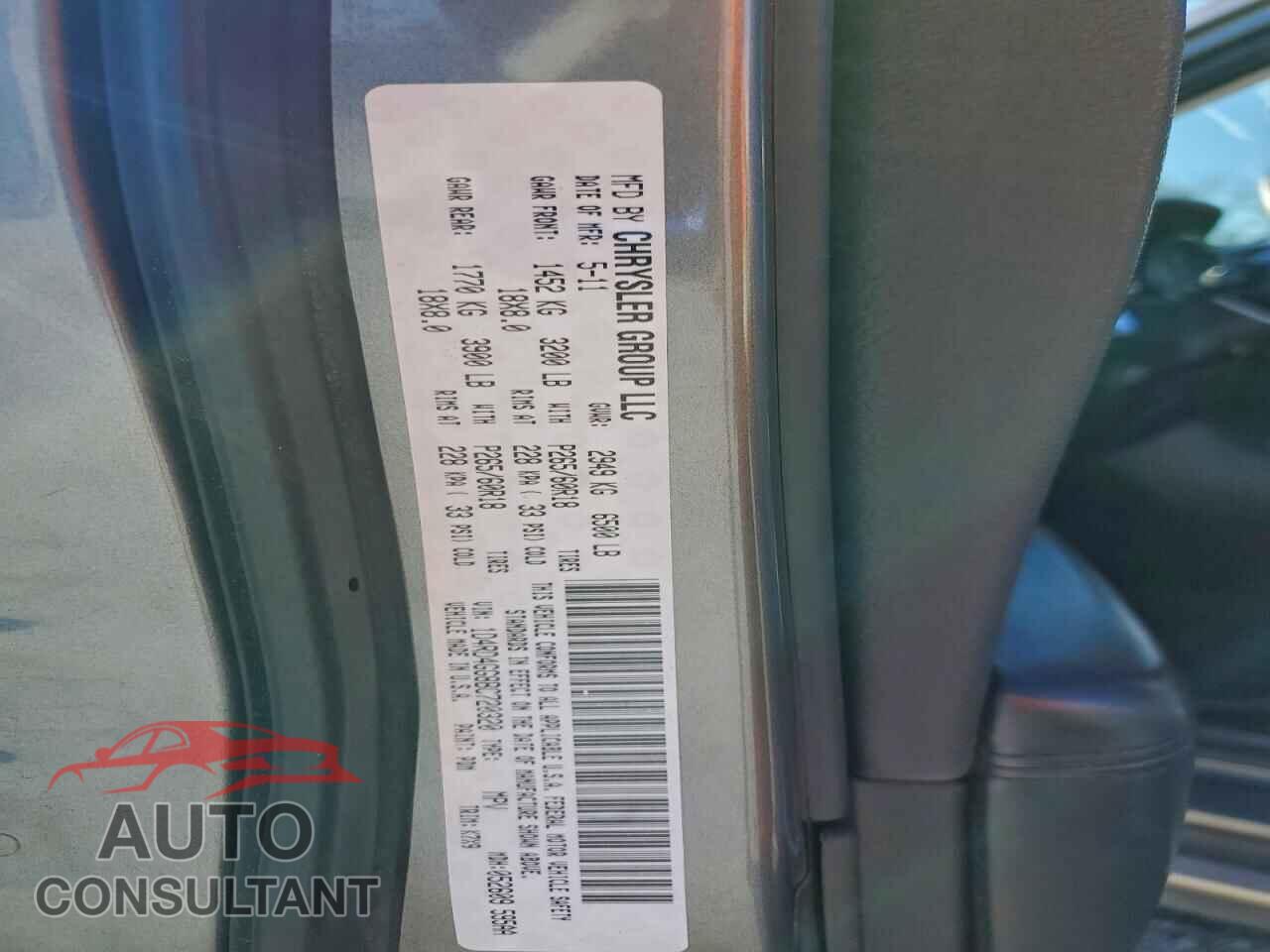DODGE DURANGO 2011 - 1D4RD4GG8BC720320