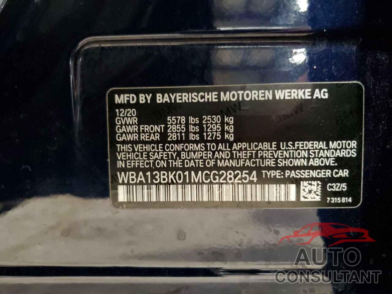 BMW M5 2021 - WBA13BK01MCG28254