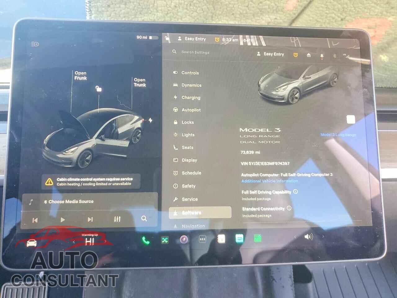 TESLA MODEL 3 2021 - 5YJ3E1EB3MF974397