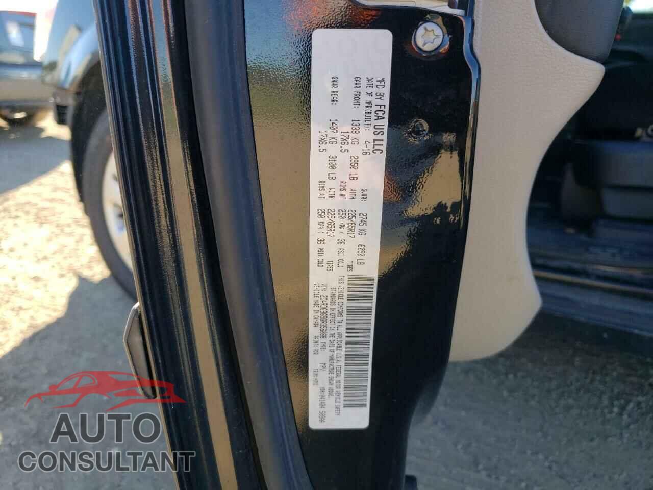 DODGE CARAVAN 2016 - 2C4RDGBG5GR356068