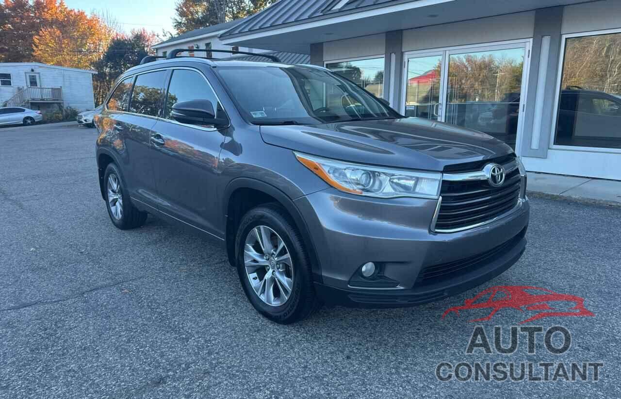 TOYOTA HIGHLANDER 2014 - 5TDJKRFHXES066933