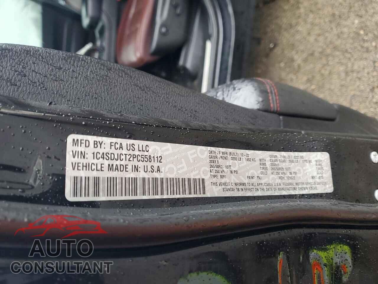 DODGE DURANGO 2023 - 1C4SDJCT2PC558112