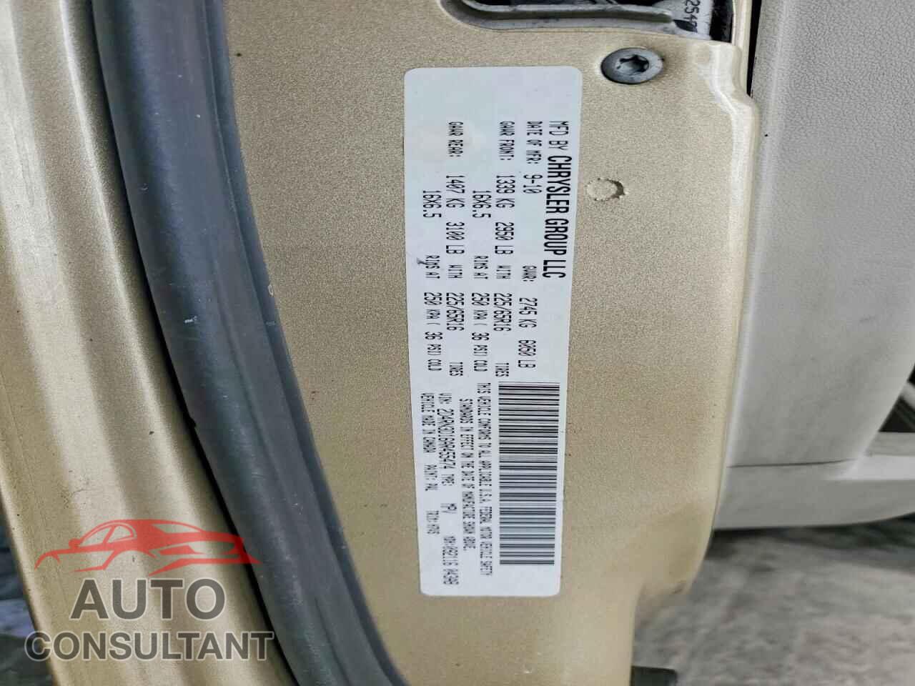 DODGE CARAVAN 2010 - 2D4RN3D16AR455474