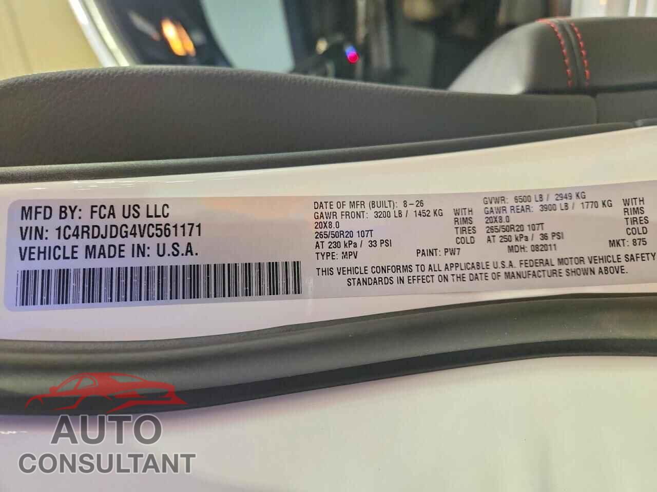 DODGE DURANGO 2027 - 1C4RDJDG4VC561171